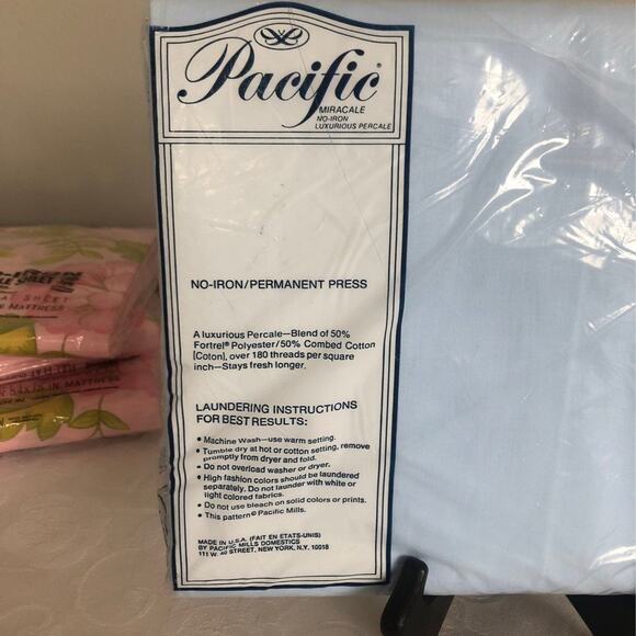 Vintage Pacific Mills Double Flat Sheet - Picture 4 of 4